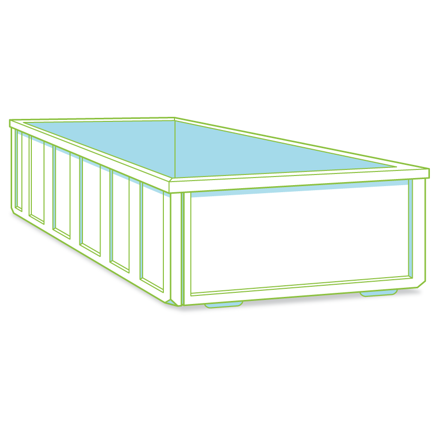 15 yard roll-off dumpster